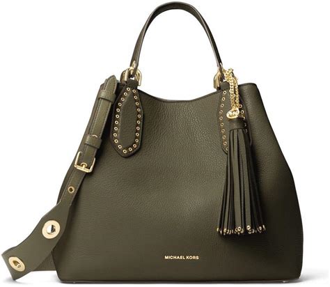 NEW MICHAEL KORS 'BROOKLYN' LARGE LEATHER BAG